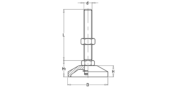 不銹鋼固定調(diào)節(jié)支撐腳